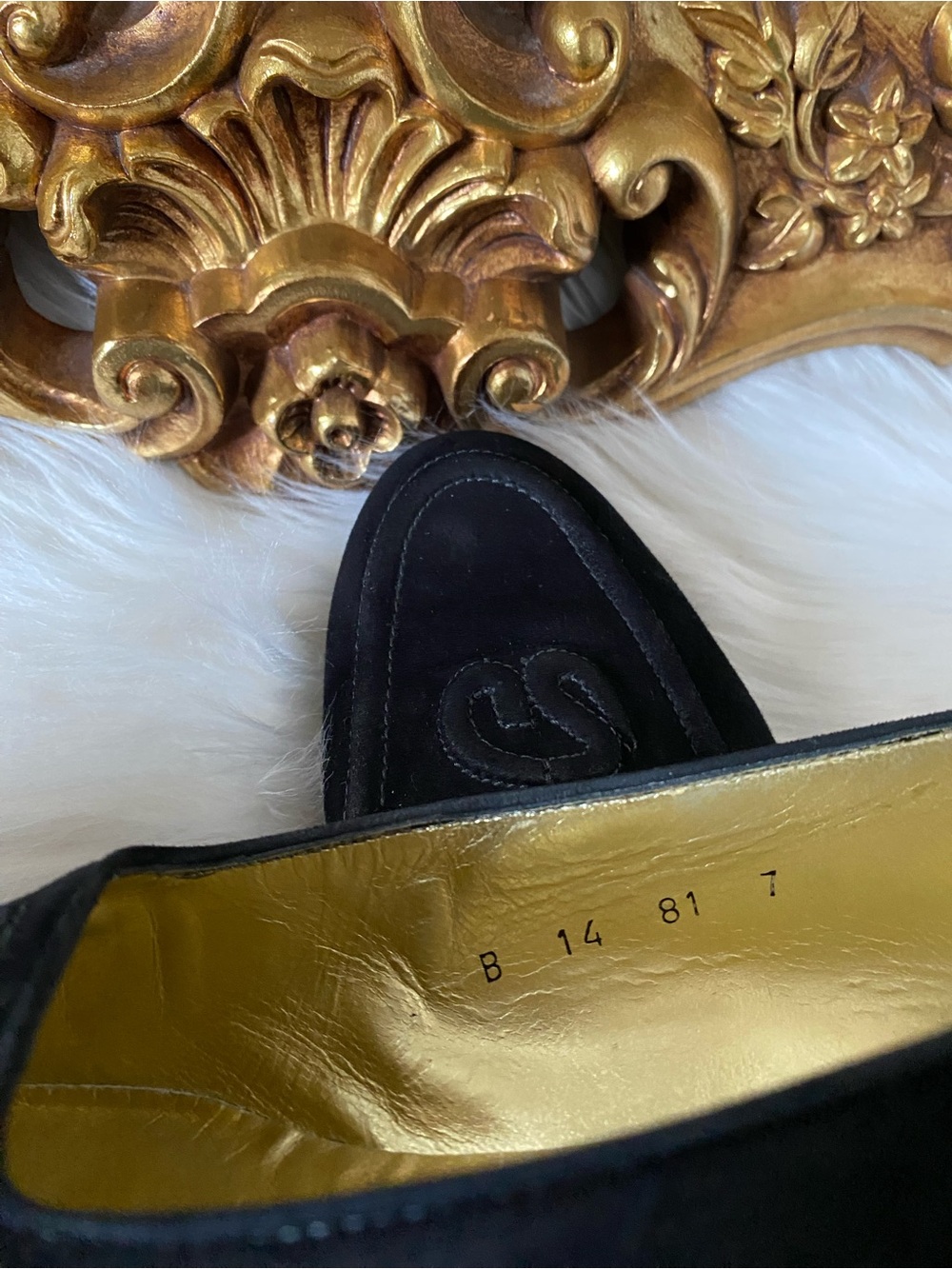 St John Vintage Black Suede Loafers - Picture 7 of 13